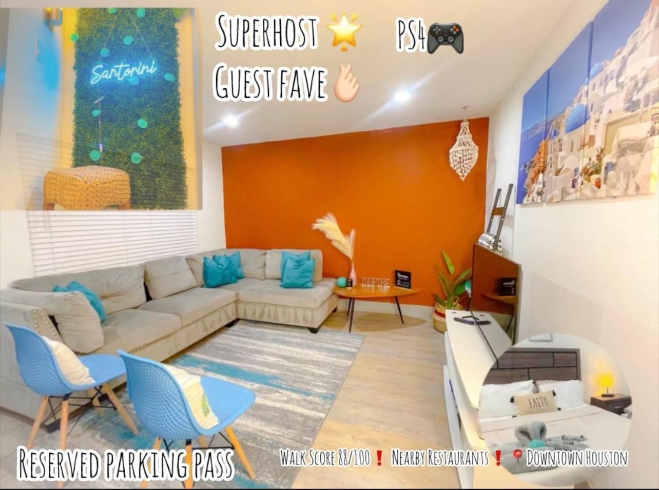 Modern Santorini Suite Houston Nrg Tmc Luxurious Walkable Εξωτερικό φωτογραφία